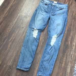 Hudson High waist Barbara ankle skinny sz 28